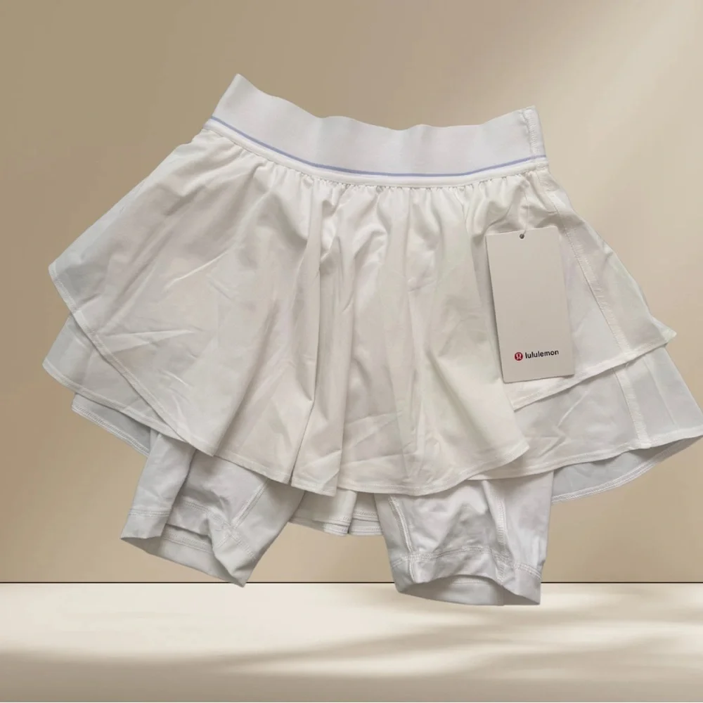 Lululemon Court Rival High-Rise Tennis Skirt | White | Size 4 | NWT - Picture 4 of 8
